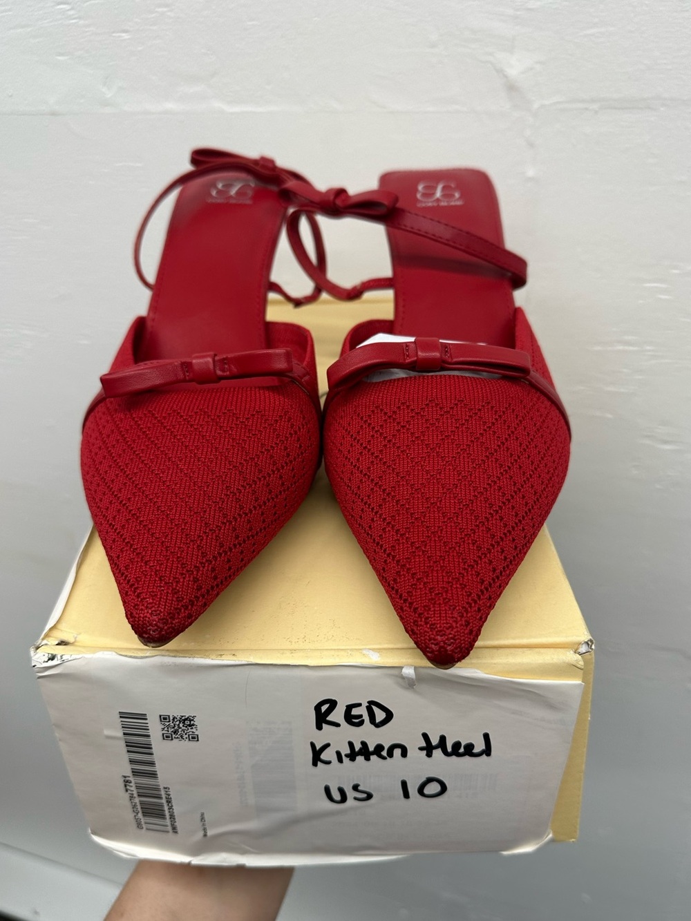 COSYISLAND Red kitten heel